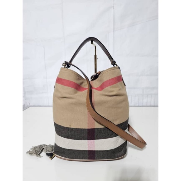 Authentic Burberry Ashby House Checked Hobo Bag & Pochette - Picture 6 of 16